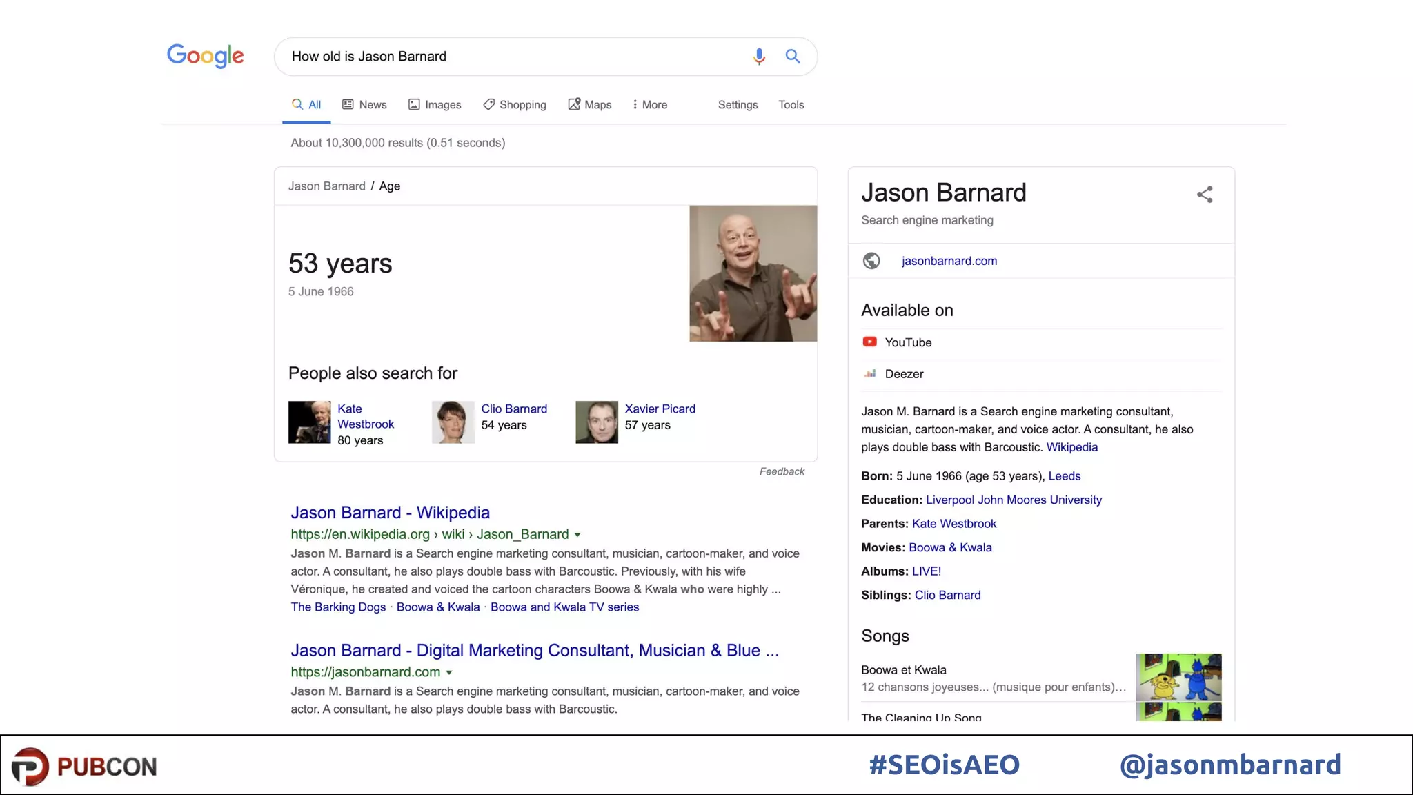 14#SEOisAEO @jasonmbarnard
 