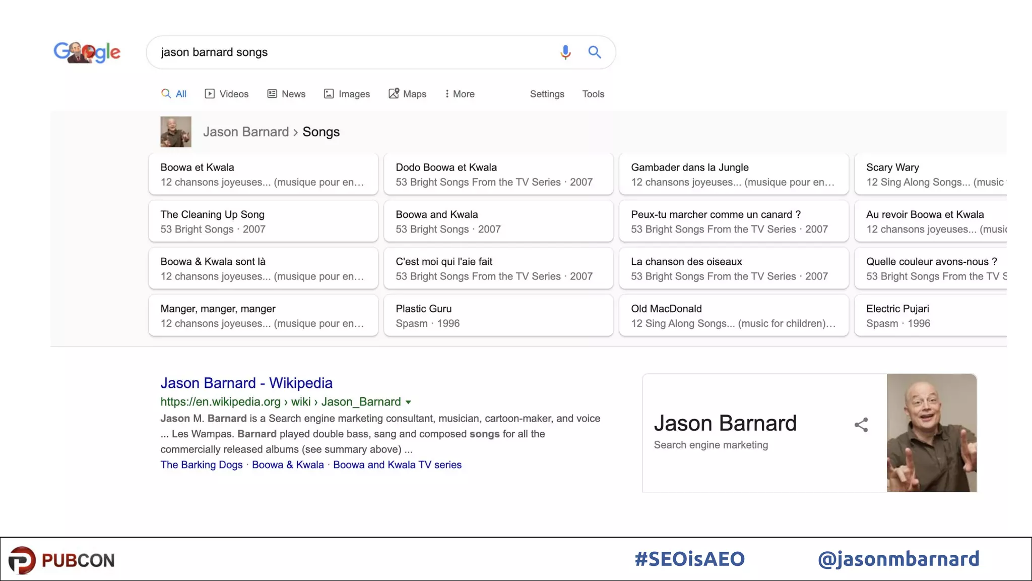17#SEOisAEO @jasonmbarnard
 