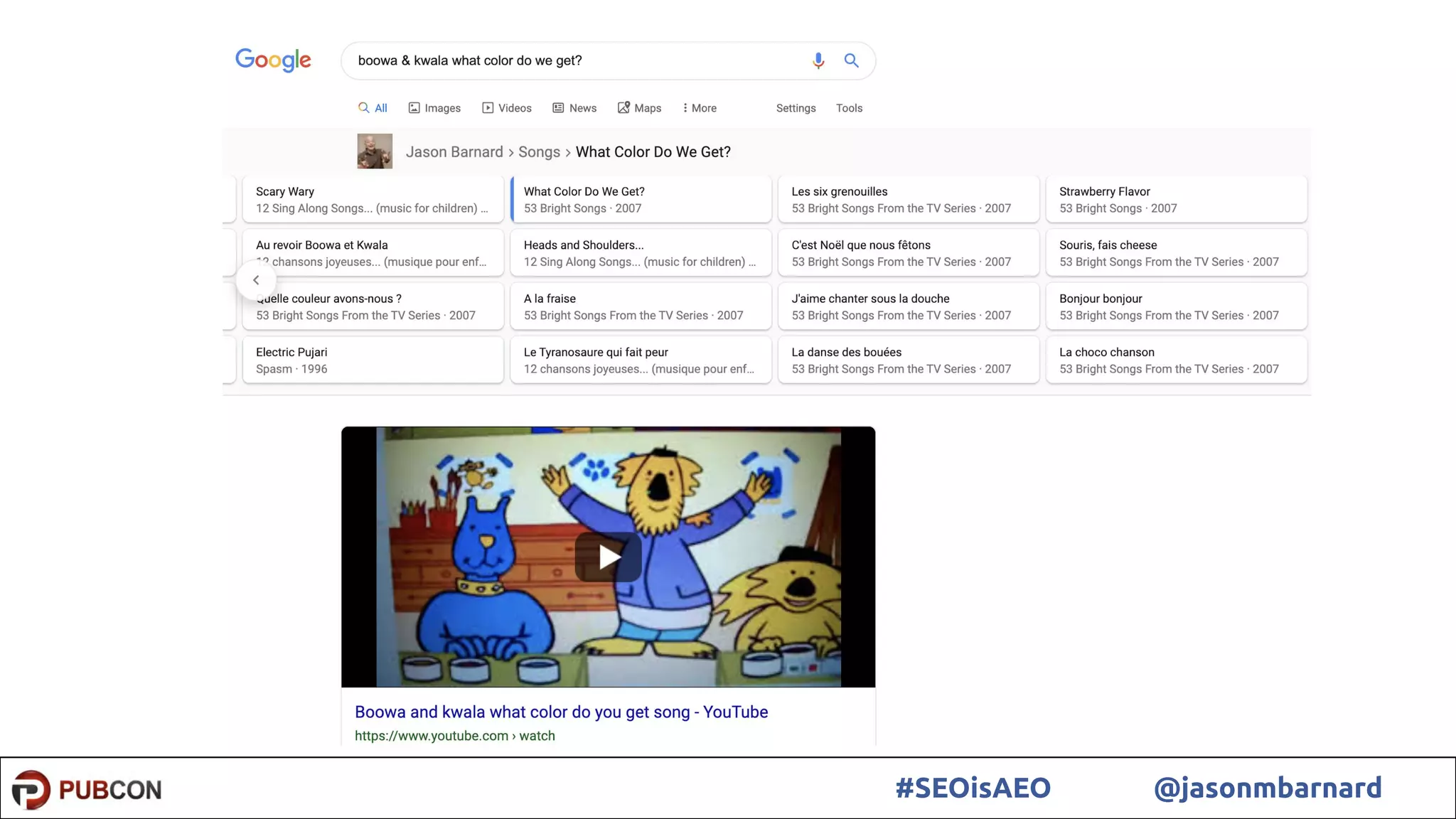 18#SEOisAEO @jasonmbarnard
 