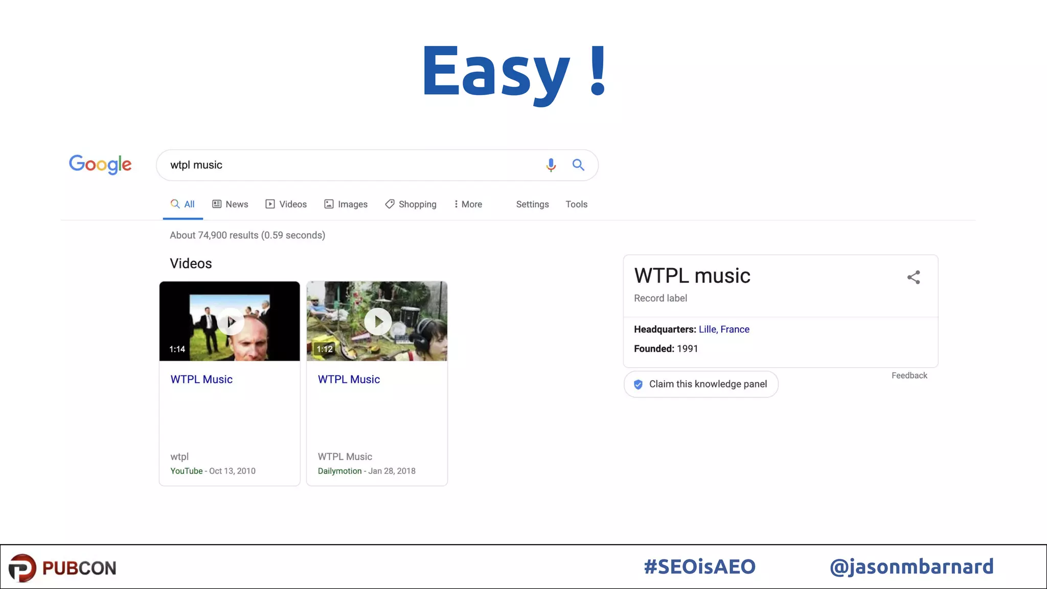 28#SEOisAEO @jasonmbarnard
Easy !
 