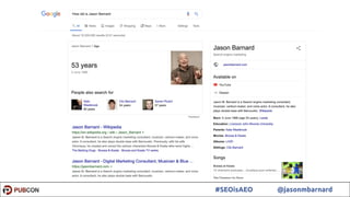 14#SEOisAEO @jasonmbarnard
 