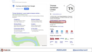 39#SEOisAEO @jasonmbarnard
 