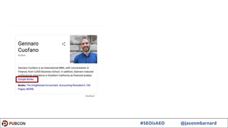 40#SEOisAEO @jasonmbarnard
 