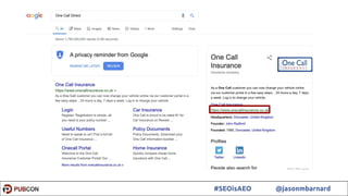 43#SEOisAEO @jasonmbarnard
 