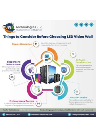 Things to Consider Before Choosing LED Video Wall