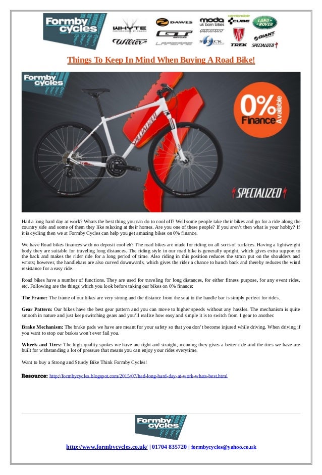 road bike 0 finance