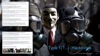 www.planittesting.com © Planit Software Testing 12
Type 1(?...): Hacktivists
 
