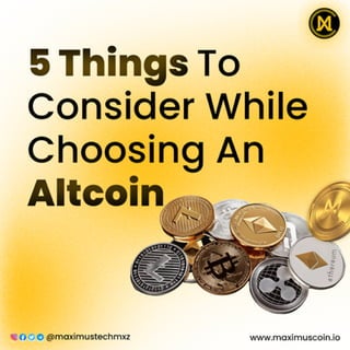 5 things to consider while choosing an Altcoin