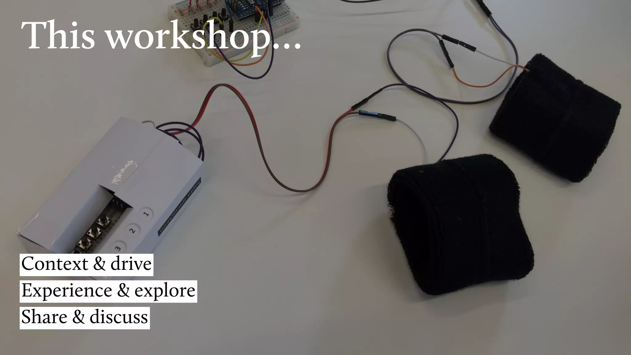 This workshop…
Context & drive
Experience & explore
Share & discuss
 
