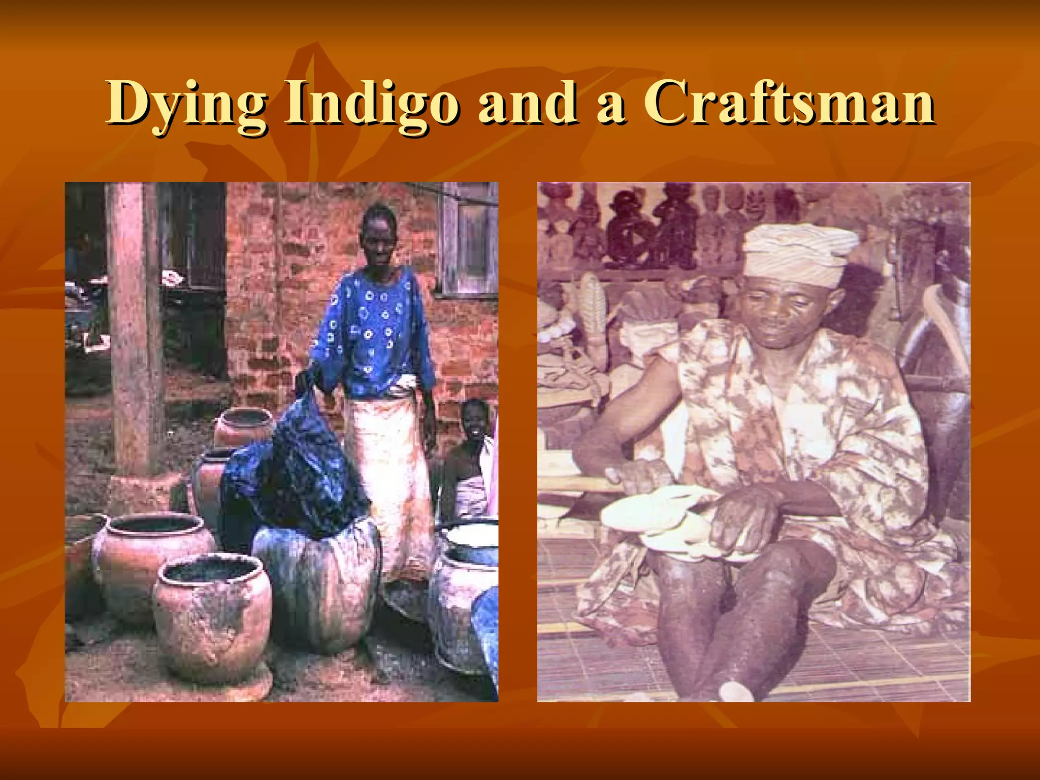 Dying Indigo and a Craftsman 