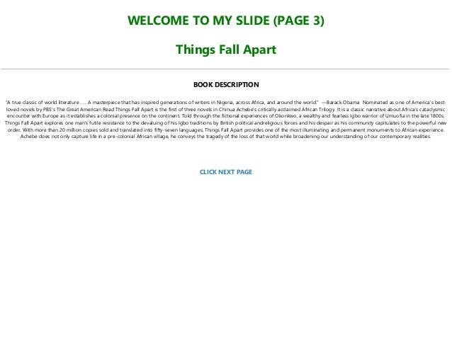 Things Fall Apart PDF Free Download