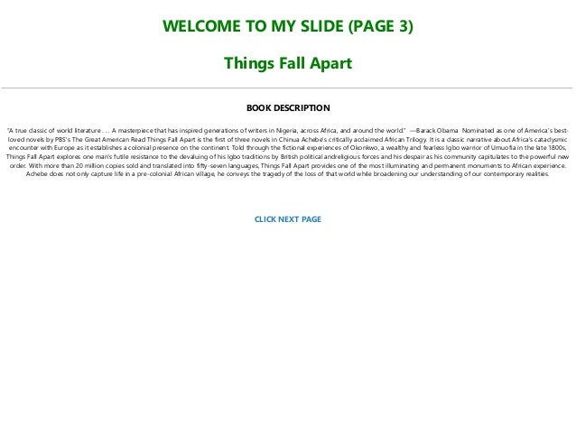Things Fall Apart PDF Free Download Things Fall Apart PDF Free Download