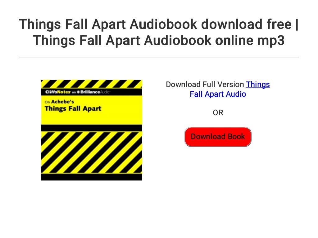 Things Fall Apart Audiobook download free Things Fall