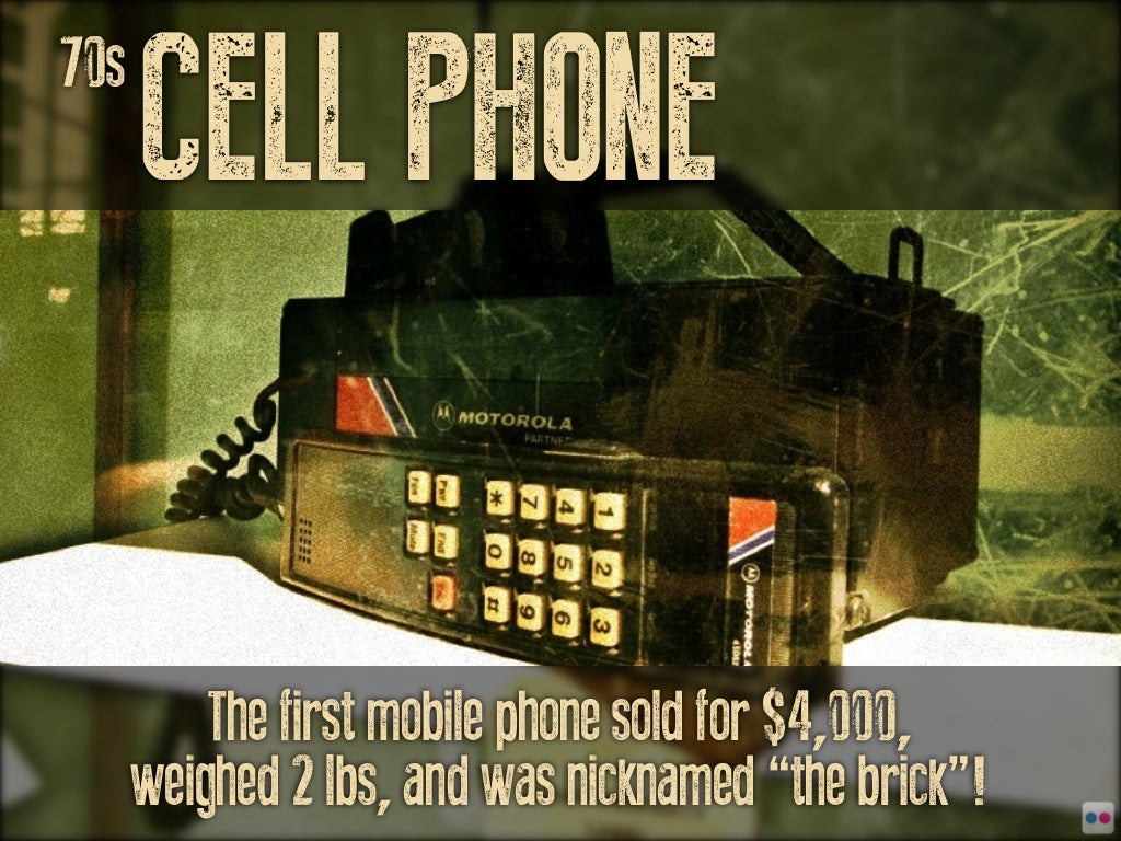 70s CELL PHONE The first