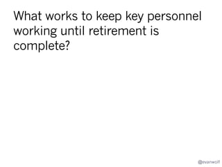 What are the
most common
reasons given
for a fast,
rough, bulletto-the-back-ofthe-head
product
closure? The
real reasons?
@evanwolf

 