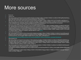 More sources
   Food.com
   Verizon.com
   http://www.google.com/imgres?q=mona+lisa&hl=en&safe=active&gbv=2&biw=1024&bih=540&tbm=isch&tbnid=8WKJgRtlyhSokM:&img
    refurl=http://www.ibiblio.org/wm/paint/auth/vinci/joconde/&docid=-OwekFXDjkY8-
    M&imgurl=http://www.ibiblio.org/wm/paint/auth/vinci/joconde/joconde.jpg&w=743&h=1155&ei=hrWmTsy7OYa3sQKLmvjpDw&zoom=1
   http://www.google.com/imgres?q=picasso&hl=en&safe=active&gbv=2&biw=1024&bih=540&tbm=isch&tbnid=2tIFAXnkXqP5lM:&imgrefu
    rl=http://abstractart.20m.com/Pablo_Picasso.html&docid=LMv2YHYLrtUDdM&imgurl=http://abstractart.20m.com/picasso-
    skull_and_Pitcher.jpg&w=347&h=275&ei=nbWmTtD4JcKAsgKqs8ipDw&zoom=1
   http://www.google.com/imgres?q=percussion+instruments&hl=en&safe=active&gbv=2&biw=1024&bih=540&tbm=isch&tbnid=H9hVQAV
    7jm_AjM:&imgrefurl=http://oald8.oxfordlearnersdictionaries.com/dictionary/percussion&docid=Y7yyI3WE4pBHiM&imgurl=http://oald8.ox
    fordlearnersdictionaries.com/media/oald8/fullsize/p/per/percu/percussion_musicalinstruments_comp.jpg&w=720&h=540&ei=8bWmTvb6
    JNHMsQK8qLyhDw&zoom=1&iact=hc&vpx=478&vpy=225&dur=578&hovh=194&hovw=259&tx=180&ty=169&sig=10245311375215555
    5121&page=2&tbnh=148&tbnw=197&start=12&ndsp=8&ved=1t:429,r:6,s:12
   Jamie ward photography.com
   http://www.google.com/imgres?q=shane+dawson&hl=en&safe=active&gbv=2&biw=1024&bih=540&tbm=isch&tbnid=laUzkX5EvgpneM:
    &imgrefurl=http://shanedawson.spreadshirt.com/&docid=ilVz2P1Ufyt68M&imgurl=http://cache.spreadshirt.com/users/622000/621220/3
    23725/img/323725_artvomit.jpg&w=480&h=332&ei=SramTq_lK6z_sQKw_bnPDw&zoom=1
   http://www.squidoo.com/ray-william-johnson?utm_source=google&utm_medium=imgres&utm_campaign=framebuster
   Glwcwrestling.com
   http://www.google.com/imgres?q=lacrosse&um=1&hl=en&safe=active&biw=1024&bih=540&tbm=isch&tbnid=4Mh8j2BOh096RM:&imgr
    efurl=http://sports.mhc.edu/lacrosse/index.htm&docid=DjyFceGHKsxBBM&imgurl=http://sports.mhc.edu/lacrosse/images/lacrosse.gif&
    w=285&h=300&ei=9bemTvP_Ku6AsgKO7YHWDw&zoom=1&iact=rc&dur=110&sig=102453113752155555121&page=1&tbnh=153&tbn
    w=145&start=0&ndsp=12&ved=1t:429,r:0,s:0&tx=107&ty=77
   http://www.google.com/imgres?q=movies&um=1&hl=en&safe=active&biw=1024&bih=540&tbm=isch&tbnid=3zn5NjN2XLlIwM:&imgrefur
    l=http://sorgatronmedia.com/chachisays/2011/03/16/game-22-the-
    movies/&docid=StDgNxpLdQjEpM&imgurl=http://sorgatronmedia.com/chachisays/files/2011/03/the_movies.jpg&w=800&h=600&ei=K7u
    mTuTmN-
    emsAK6mazDDw&zoom=1&iact=rc&dur=93&sig=102453113752155555121&page=4&tbnh=153&tbnw=191&start=27&ndsp=10&ved=1
    t:429,r:4,s:27&tx=138&ty=89
 
