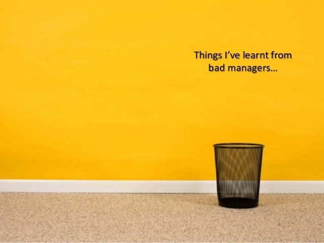 bad managers