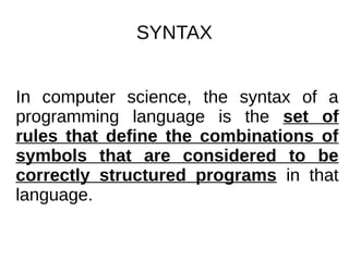 Things lab - introduction to programming | ODP