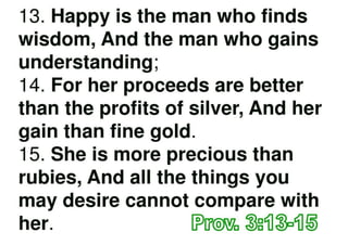 Things Money Cannot Buy