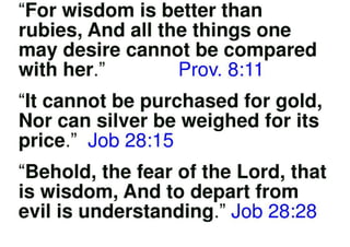 Things Money Cannot Buy