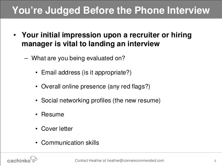 calling after an interview