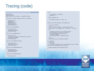 Tracing (code)
 