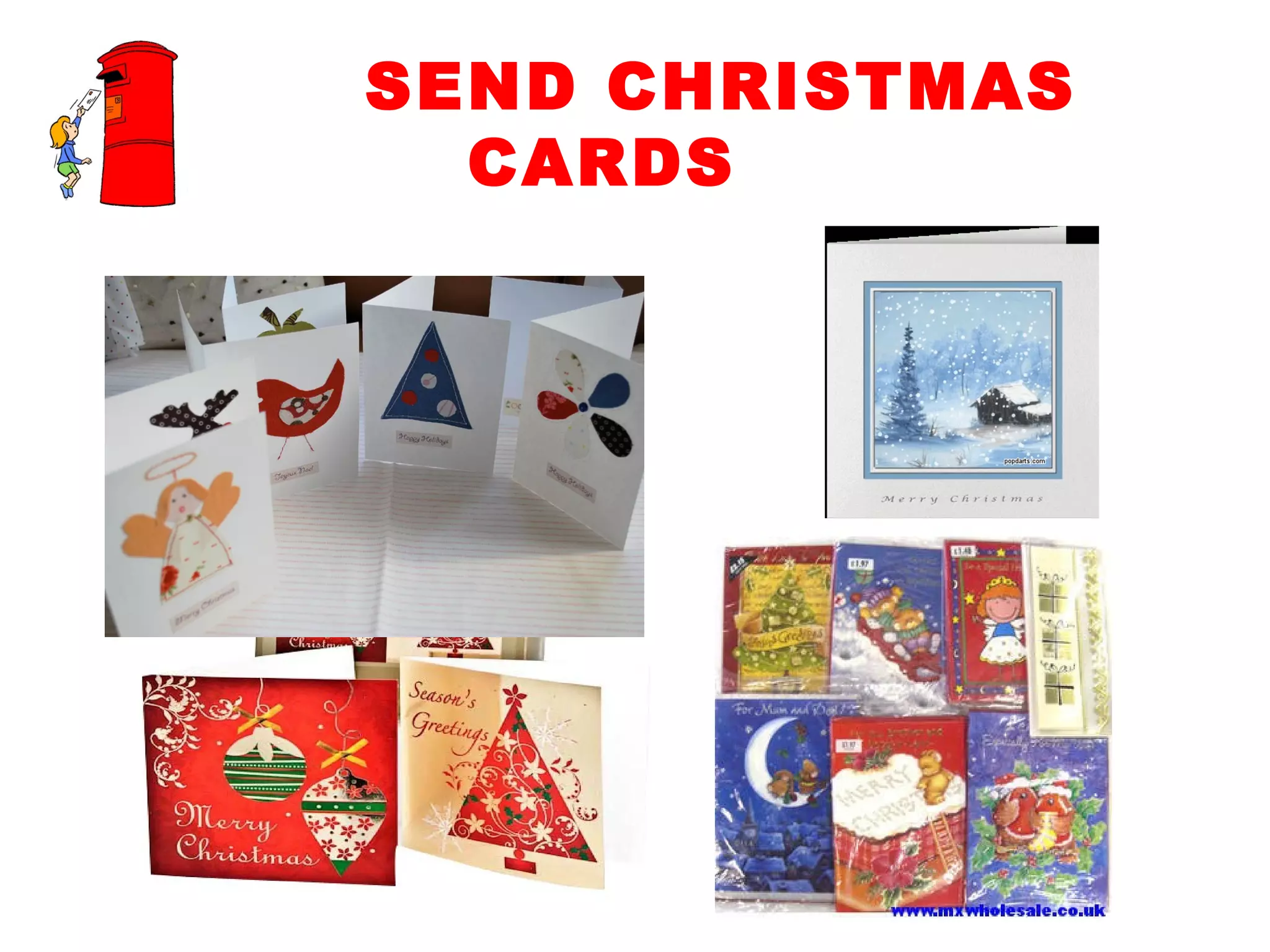 SEND CHRISTMAS CARDS