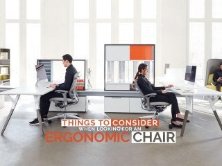 Things To Consider When Looking For An Ergonomic Chair