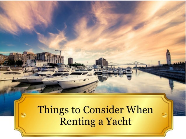 renting a yacht