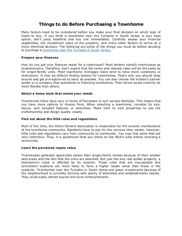 things to do before purchasing a home