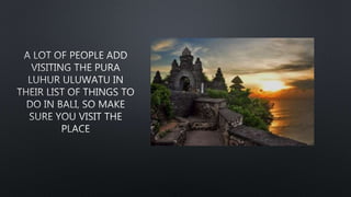Things to do in bali