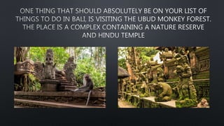 Things to do in bali