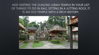 Things to do in bali