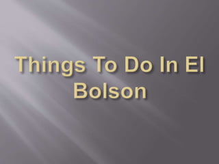 Things to do in el bolson