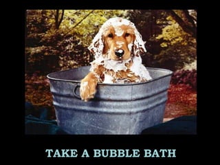 TAKE A BUBBLE BATH
 