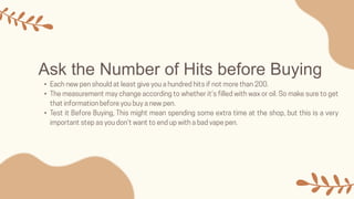 Ask the Number of Hits before Buying
•
•
•
 