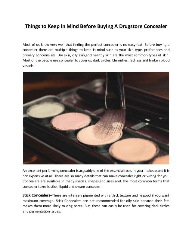 recommended concealer