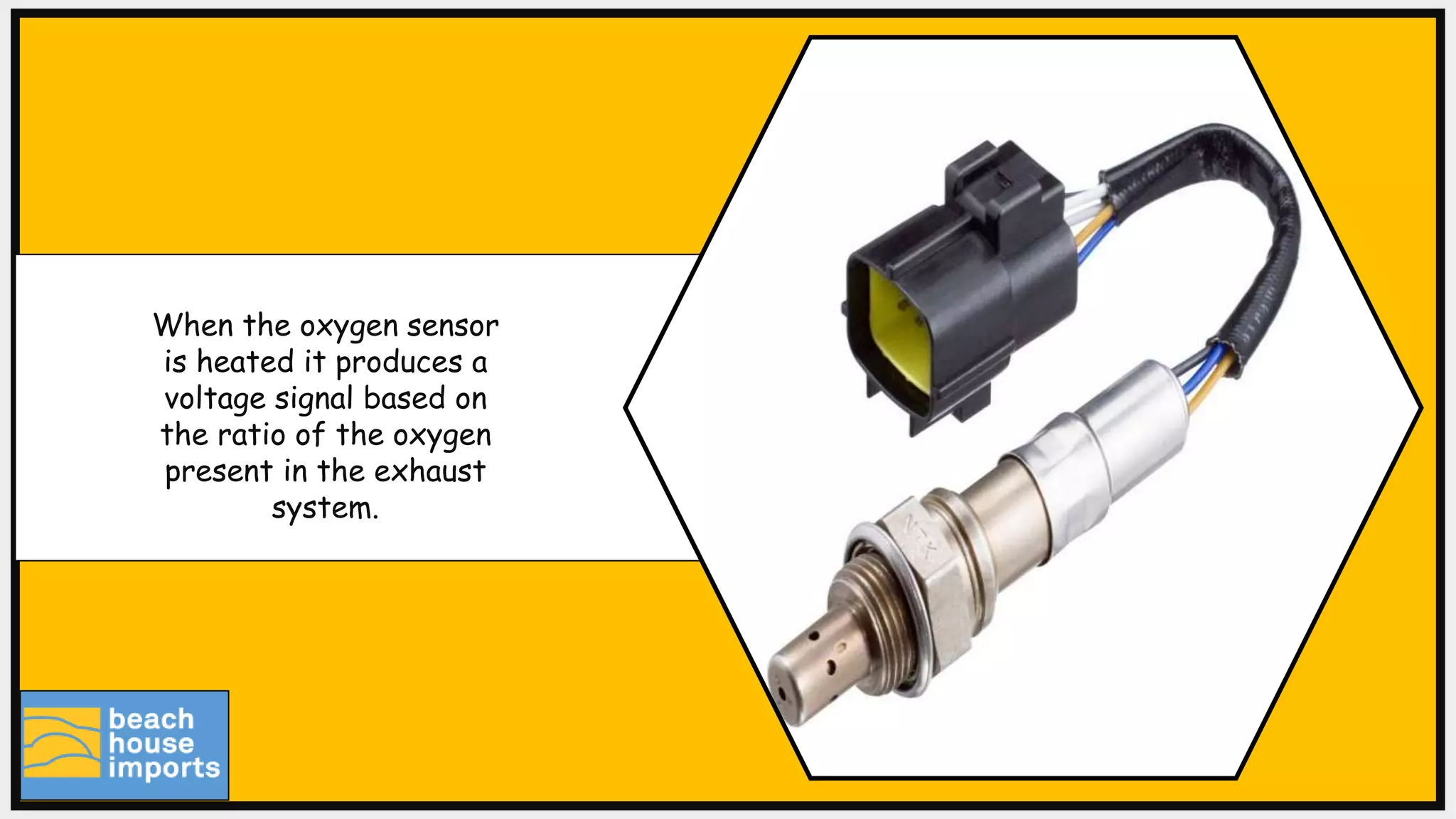 When the oxygen sensor
is heated it produces a
voltage signal based on
the ratio of the oxygen
present in the exhaust
system.
 
