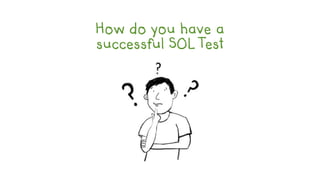 How do you have a
successful SOL Test
 
