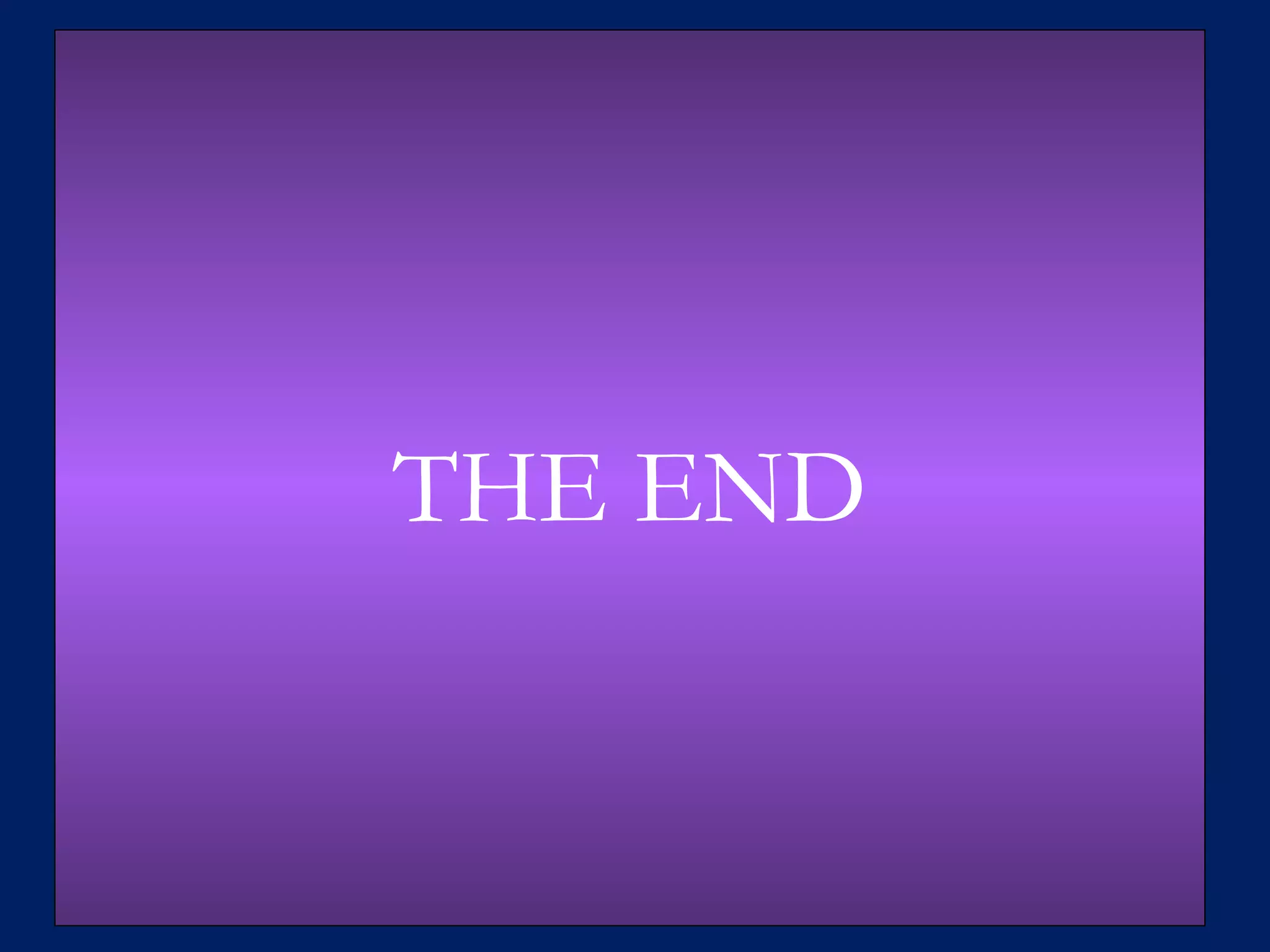 THE END 