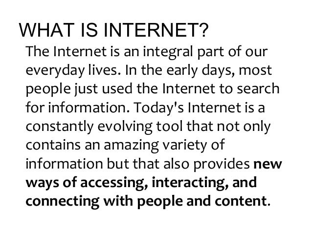 About Intenet Underfontanacountryinncom Things You Need To Know About Internet Short Essays In English also How To Write An Essay For High School Cheapest Writing Services