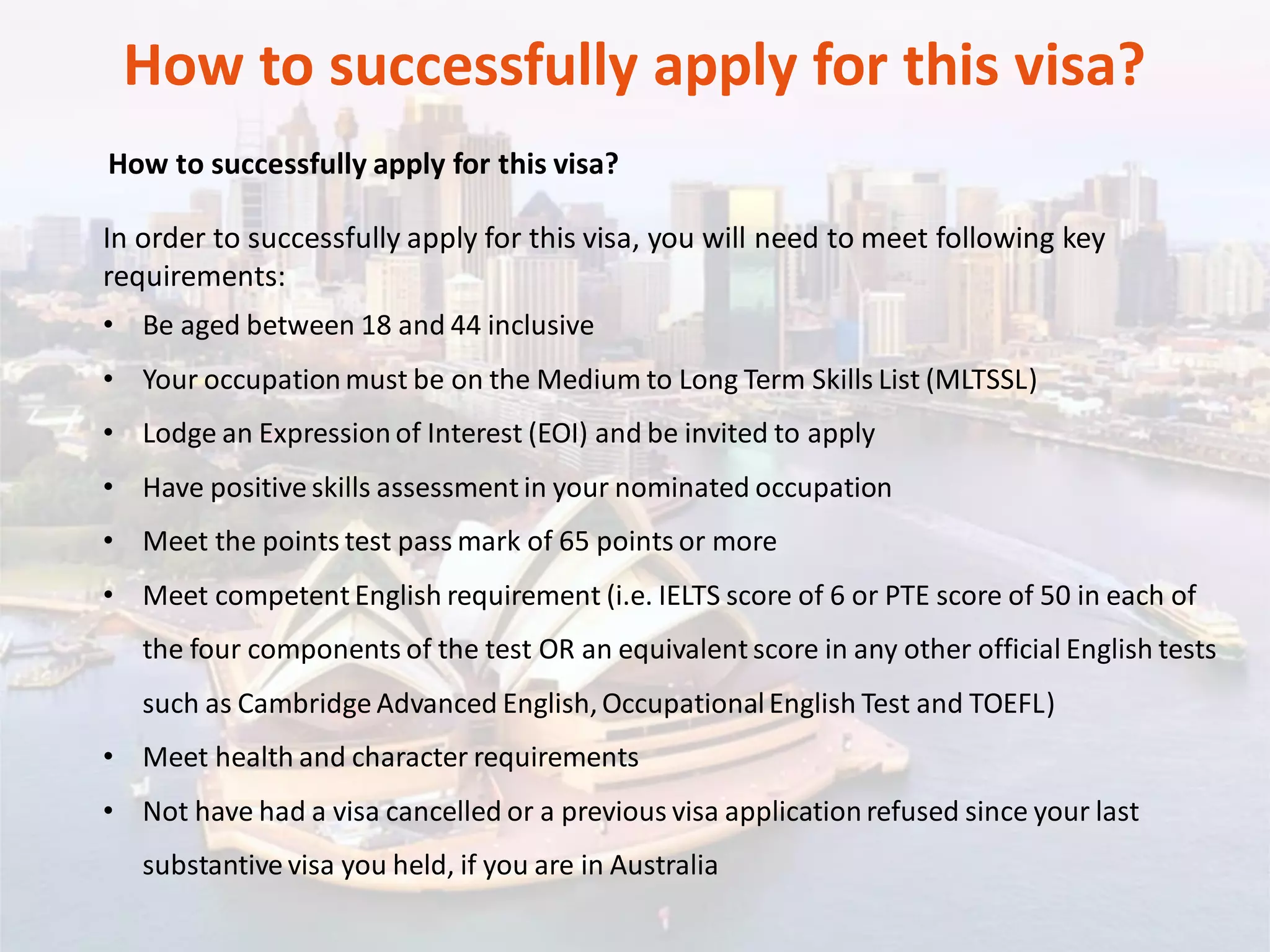 Australian Skilled Independent Visa Subclass 189 Entitlements Skilled Independent Visa Subclass 189 | Visa Agents Sydney, Australia