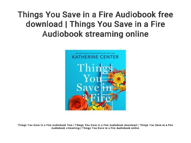 book things you save in a fire