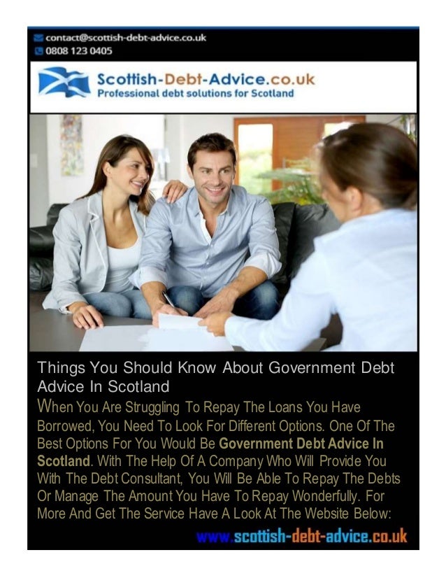Things You Should Know About Government Debt Advice In Scotland