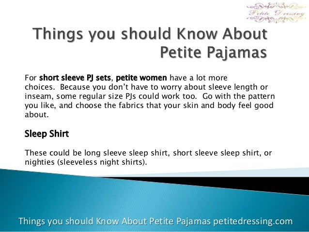 petite pjs