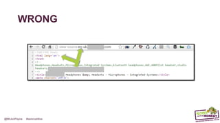 @MrJonPayne #semrushlive
WRONG
 