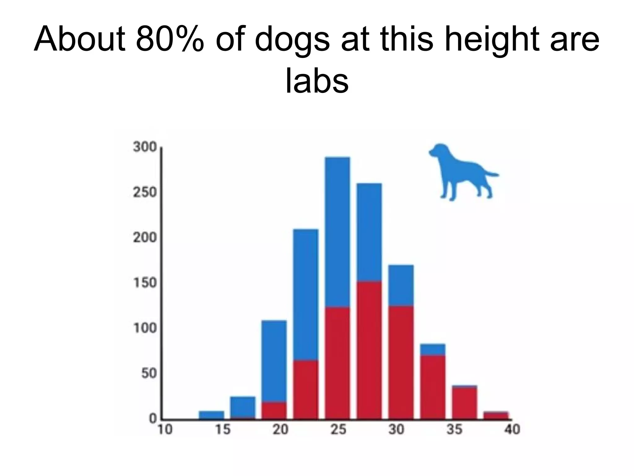 About 80% of dogs at this height are
labs