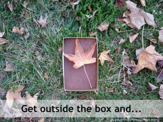 Get outside the box and...
                   Copyright 2007 Matthew W. Homann. All Rights Reserved.