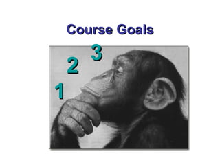 Course Goals 1 2 3 