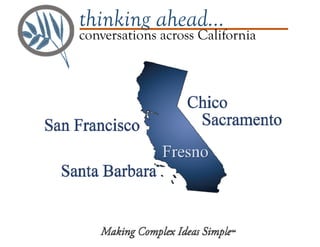 thinking ahead…
i C lif iconversations across California
 